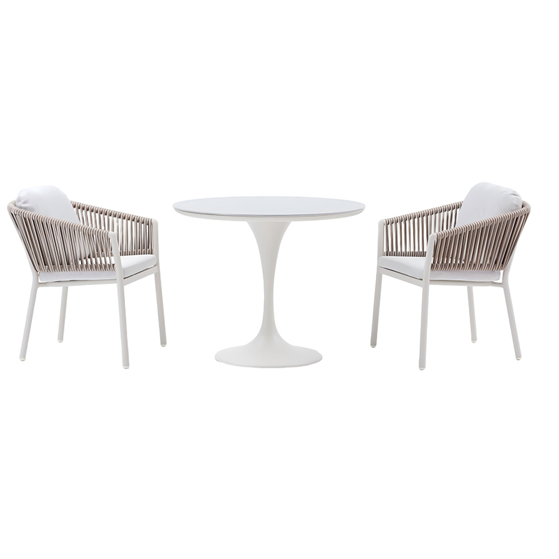 Outdoor patio dining setup
